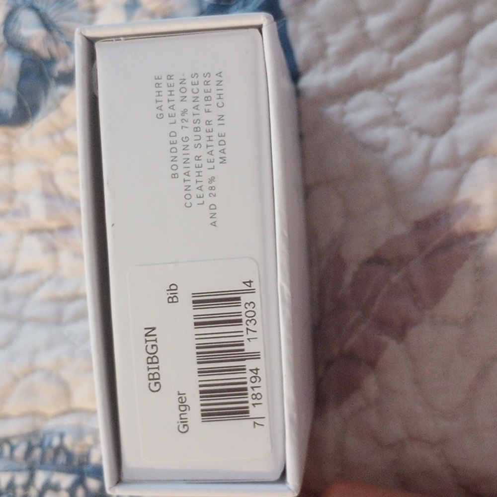 GATHRE leather bib - Picture 2 of 4